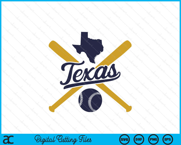 Texas Baseball Vintage Wisconsin Pride Love City SVG PNG Digital Cutting Files