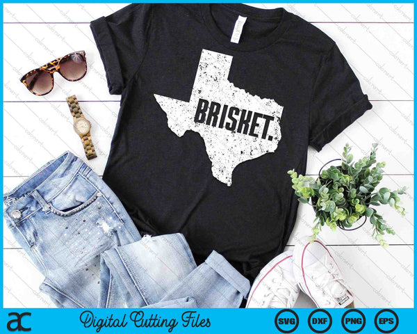 Texas Brisket Cute Grilled BBQ Brisket SVG PNG Digital Cutting Files