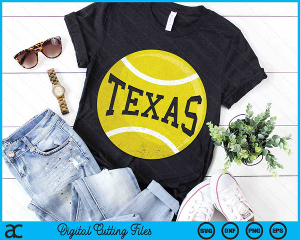 Texas Tennis Fan SVG PNG Digital Cutting Files