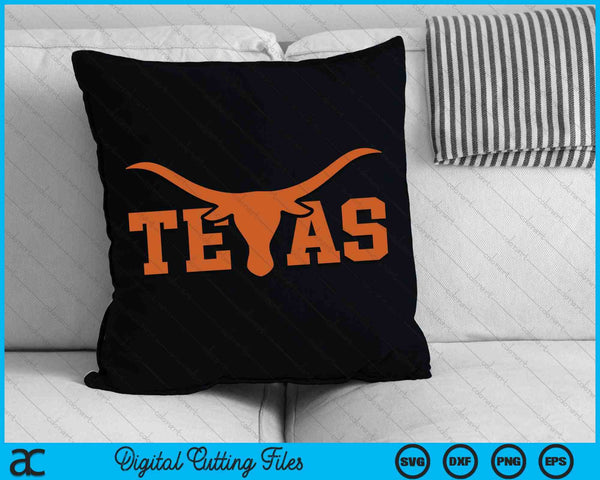 Texas USA Bull American Font SVG PNG Digital Cutting Files