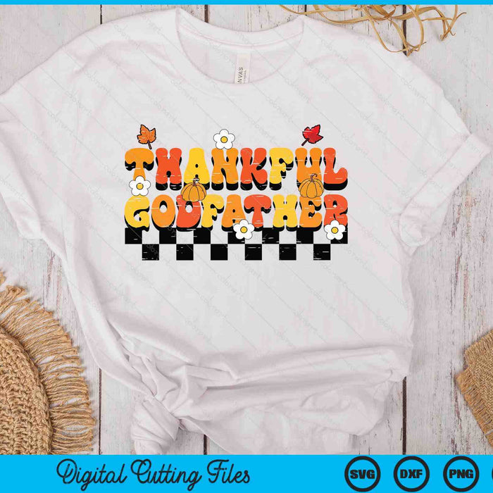 Thankful Godfather Retro Groovy Thanksgiving Fall SVG PNG Digital Printable Files Thankful Godfather Retro Groovy Thanksgiving Fall SVG PNG Digital Printable Files