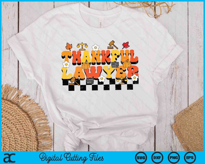Thankful Lawyer Retro Groovy Thanksgiving Fall SVG PNG Digital Printable Files Thankful Lawyer Retro Groovy Thanksgiving Fall SVG PNG Digital Printable Files