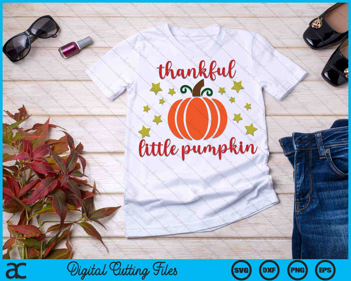 Pequeña calabaza agradecida, niños agradecidos SVG PNG cortando archivos imprimibles Pequeña calabaza agradecida, niños agradecidos SVG PNG cortando archivos imprimibles