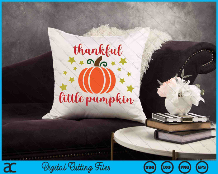 Pequeña calabaza agradecida, niños agradecidos SVG PNG cortando archivos imprimibles Pequeña calabaza agradecida, niños agradecidos SVG PNG cortando archivos imprimibles