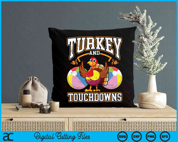 Thanksgiving Turkey And Touchdowns Beach Ball SVG PNG Digital Cutting Files Thanksgiving Turkey And Touchdowns Beach Ball SVG PNG Digital Cutting Files