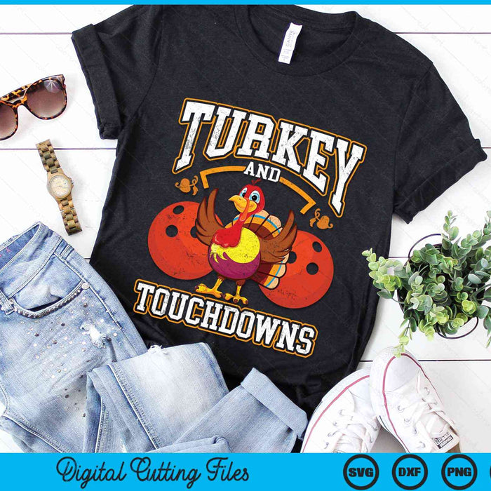 Thanksgiving Turkey And Touchdowns Bowling SVG PNG Digital Cutting Files Thanksgiving Turkey And Touchdowns Bowling SVG PNG Digital Cutting Files