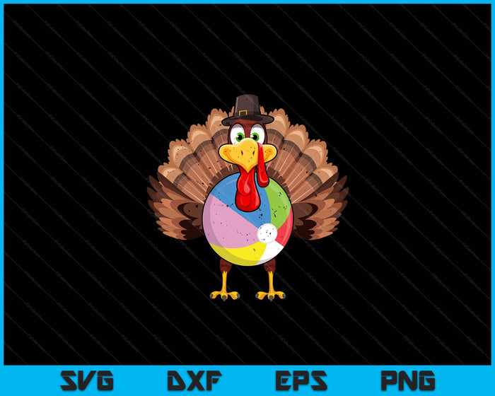 Thanksgiving Turkey Beach Ball SVG PNG Digital Printable Files Thanksgiving Turkey Beach Ball SVG PNG Digital Printable Files