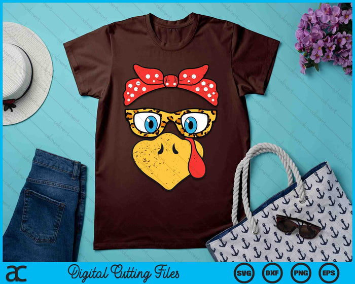 Thanksgiving Turkey Face Eyeglasses SVG PNG Digital Printable Files Thanksgiving Turkey Face Eyeglasses SVG PNG Digital Printable Files