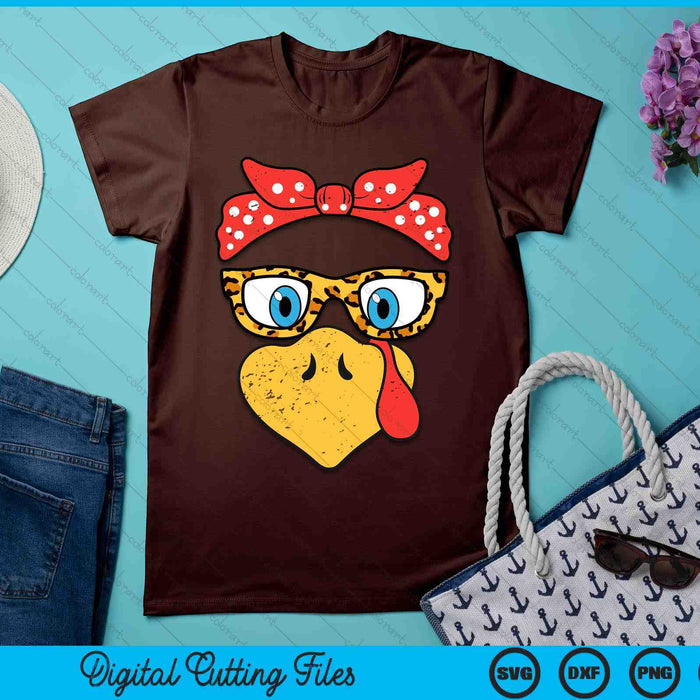 Thanksgiving Turkey Face Eyeglasses SVG PNG Digital Printable Files Thanksgiving Turkey Face Eyeglasses SVG PNG Digital Printable Files