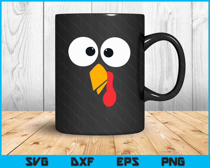 Thanksgiving Turkey Face Matching Family Costume SVG PNG Digital Printable Files Thanksgiving Turkey Face Matching Family Costume SVG PNG Digital Printable Files