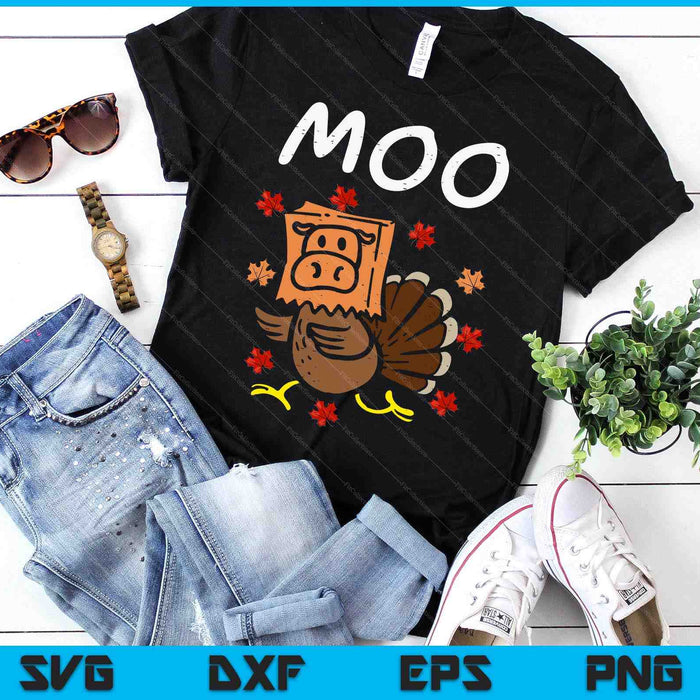 Thanksgiving Turkey Moo Cow Head Funny Fall SVG PNG Digital Printable Files Thanksgiving Turkey Moo Cow Head Funny Fall SVG PNG Digital Printable Files