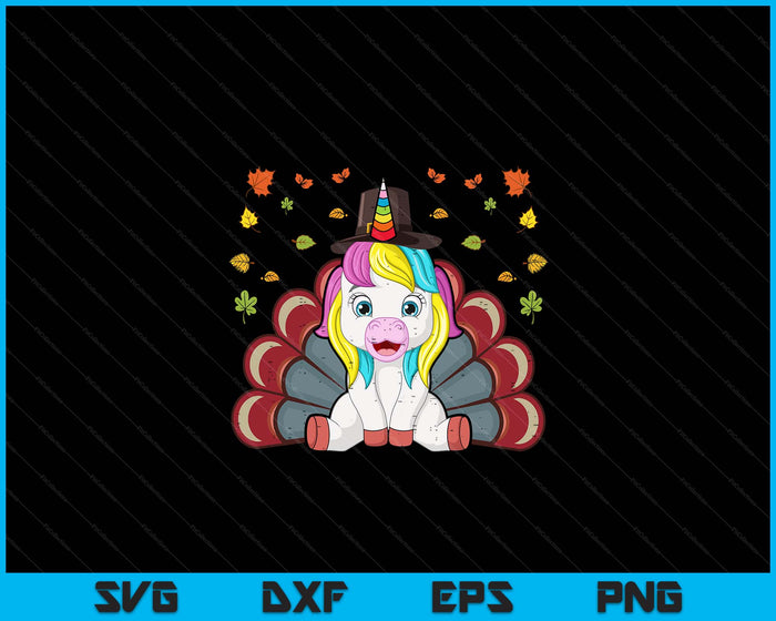 Thanksgiving Unicorn Turkey Fall SVG PNG Digital Printable Files Thanksgiving Unicorn Turkey Fall SVG PNG Digital Printable Files