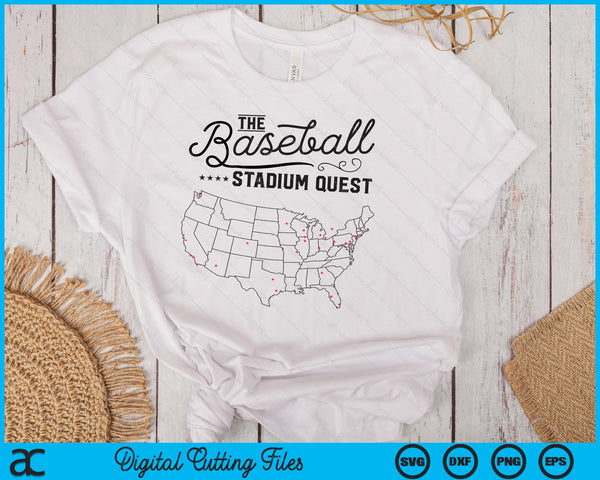 The Baseball Stadium Quest SVG PNG Digital Printable Files
