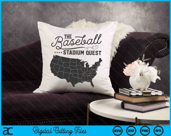 The Baseball Stadium Quest SVG PNG Cutting Printable Files