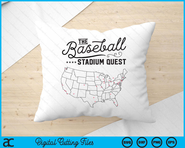 The Baseball Stadium Quest SVG PNG Digital Printable Files