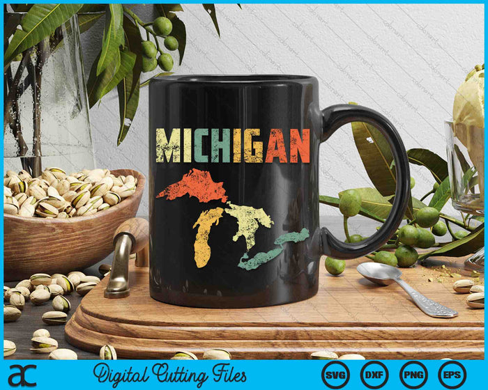 The Great Lakes Retro Michigan MI SVG PNG Digital Printable Files The Great Lakes Retro Michigan MI SVG PNG Digital Printable Files