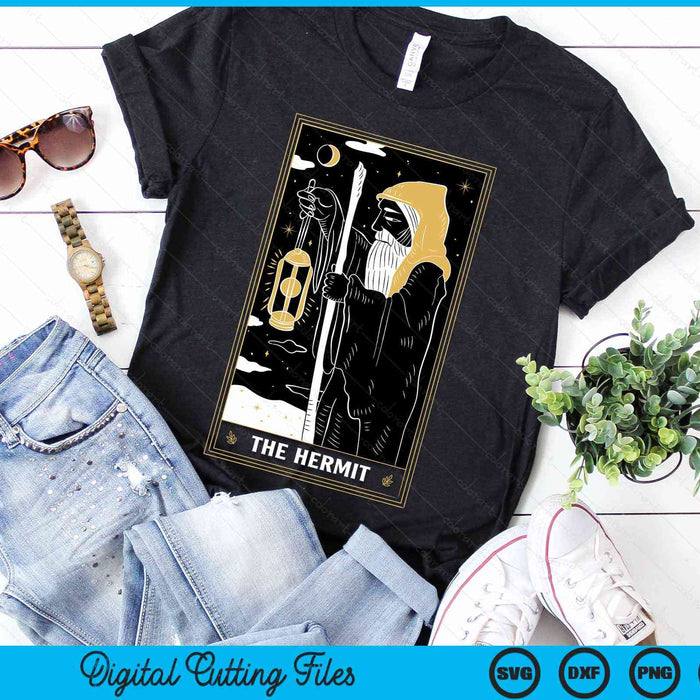 The Hermit Tarot Card Gothic Halloween Grim Reaper Occult SVG PNG Digital Cutting Files The Hermit Tarot Card Gothic Halloween Grim Reaper Occult SVG PNG Digital Cutting Files