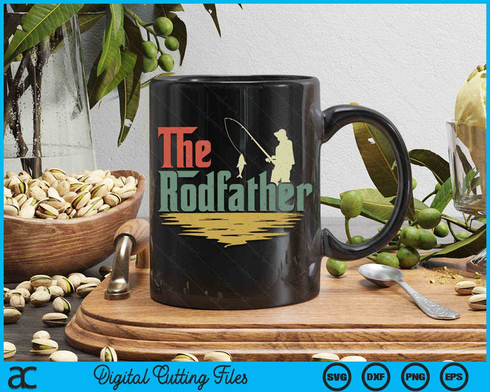 The Rodfather Funny Fishing Fathers Day Vintage SVG PNG Printable Cutting Files The Rodfather Funny Fishing Fathers Day Vintage SVG PNG Printable Cutting Files