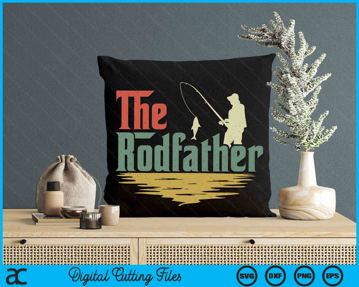 The Rodfather Funny Fishing Fathers Day Vintage SVG PNG Printable Cutting Files The Rodfather Funny Fishing Fathers Day Vintage SVG PNG Printable Cutting Files