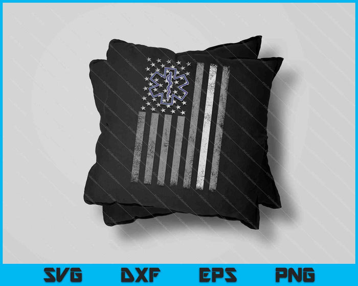 Thin White Line EMS EMT Paramedic American Flag Print SVG PNG Cutting Printable Files Thin White Line EMS EMT Paramedic American Flag Print SVG PNG Cutting Printable Files