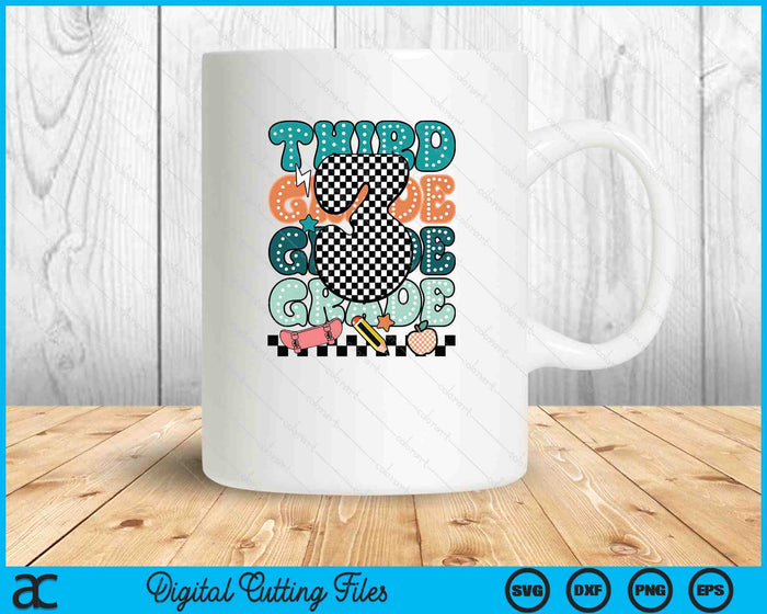 Third Grade Back To School For Boys SVG PNG Digital Printable Files Third Grade Back To School For Boys SVG PNG Digital Printable Files