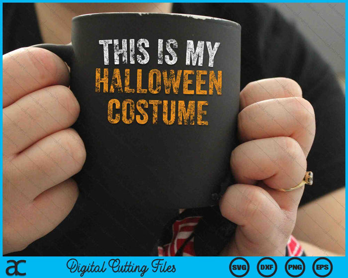 Este es mi disfraz de Halloween SVG PNG cortando archivos imprimibles Este es mi disfraz de Halloween SVG PNG cortando archivos imprimibles