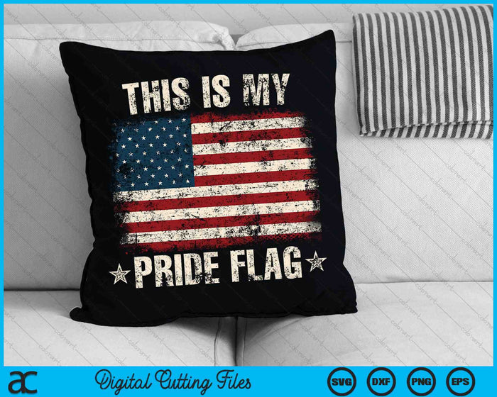 Dit is mijn trots vlag USA Amerikaanse 4 juli patriottische SVG PNG digitaal snijden-bestand Dit is mijn trots vlag USA Amerikaanse 4 juli patriottische SVG PNG digitaal snijden-bestand