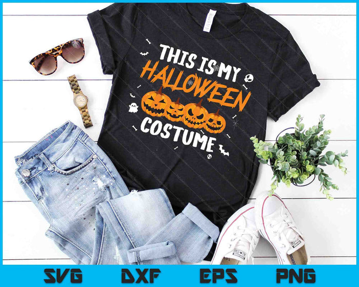 Este es mi disfraz de Halloween SVG PNG cortando archivos imprimibles Este es mi disfraz de Halloween SVG PNG cortando archivos imprimibles