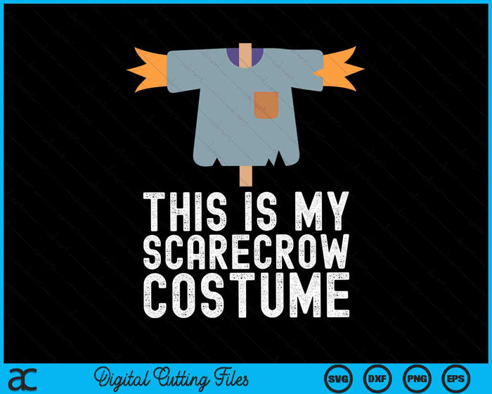 Este es mi disfraz de espantapájaros divertido y perezoso fiesta de Halloween SVG PNG cortando archivos imprimibles Este es mi disfraz de espantapájaros divertido y perezoso fiesta de Halloween SVG PNG cortando archivos imprimibles