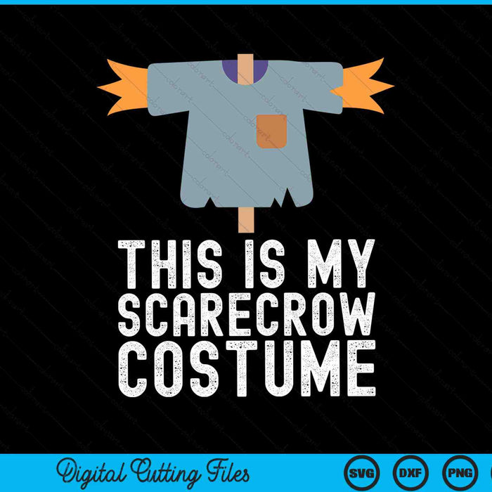 Este es mi disfraz de espantapájaros divertido y perezoso fiesta de Halloween SVG PNG cortando archivos imprimibles Este es mi disfraz de espantapájaros divertido y perezoso fiesta de Halloween SVG PNG cortando archivos imprimibles