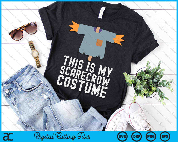 Este es mi disfraz de espantapájaros divertido y perezoso fiesta de Halloween SVG PNG cortando archivos imprimibles Este es mi disfraz de espantapájaros divertido y perezoso fiesta de Halloween SVG PNG cortando archivos imprimibles