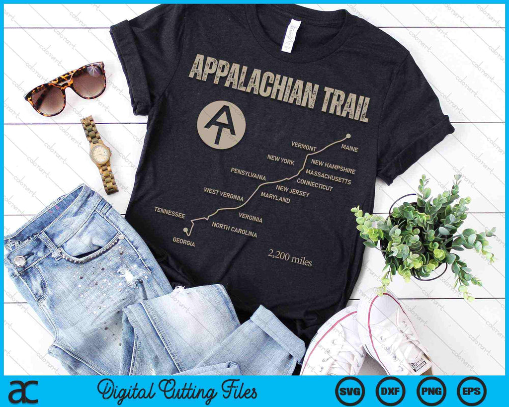 Appalachian Trail Hiking SVG PNG Digital Cutting Files – Creativeusarts