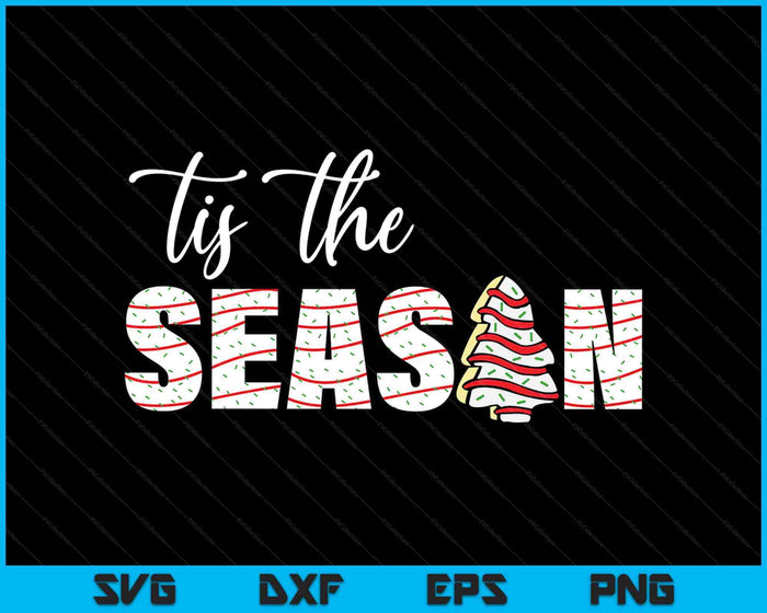 Tis The Season Christmas Lights Tree Cakes Debbie Groovy SVG PNG Digital Printable Files Tis The Season Christmas Lights Tree Cakes Debbie Groovy SVG PNG Digital Printable Files