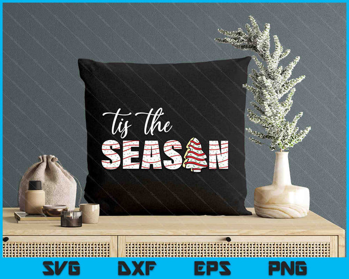 Tis The Season Christmas Lights Tree Cakes Debbie Groovy SVG PNG Digital Printable Files Tis The Season Christmas Lights Tree Cakes Debbie Groovy SVG PNG Digital Printable Files