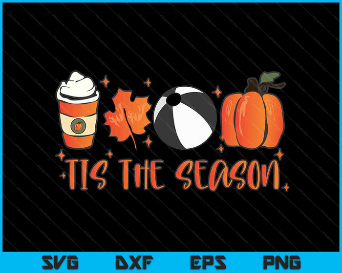 Tis The Season Pumpkin Leaf Latte Fall Beachball SVG PNG Archivos de corte digitales Tis The Season Pumpkin Leaf Latte Fall Beachball SVG PNG Archivos de corte digitales