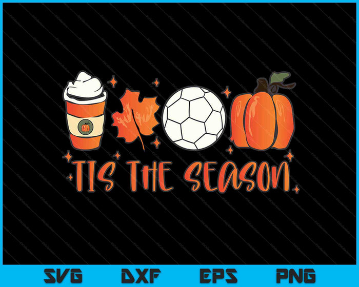 Tis The Season Pumpkin Leaf Latte Otoño Fútbol SVG PNG Archivos de corte digital Tis The Season Pumpkin Leaf Latte Otoño Fútbol SVG PNG Archivos de corte digital