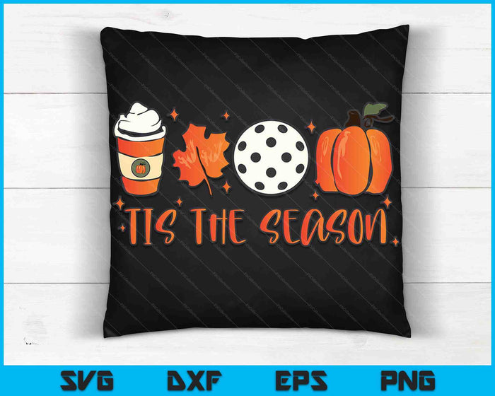 Tis The Season Pumpkin Leaf Latte Otoño Pickleball SVG PNG Archivos de corte digital Tis The Season Pumpkin Leaf Latte Otoño Pickleball SVG PNG Archivos de corte digital