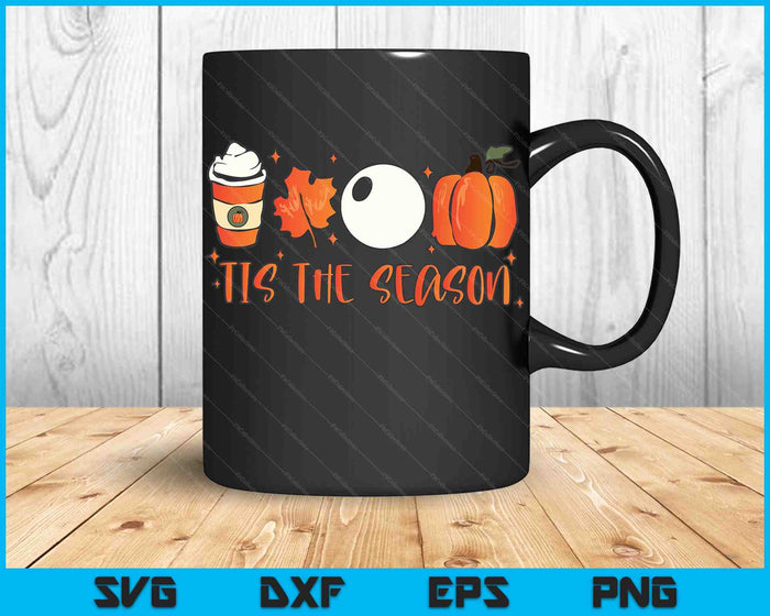 Tis The Season Pumpkin Leaf Latte Fall Pool Ball SVG PNG Archivos de corte digitales Tis The Season Pumpkin Leaf Latte Fall Pool Ball SVG PNG Archivos de corte digitales