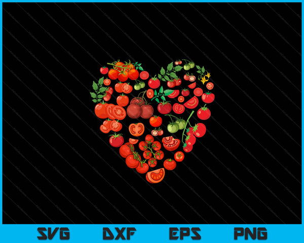 Tomato Love Vegetable Gardener Gardening Tomato SVG PNG Digital Cutting Files