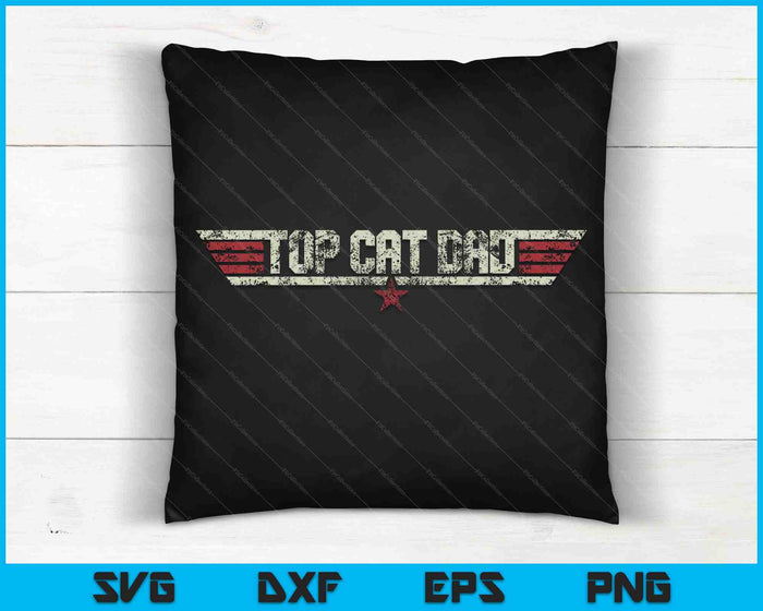 Grappige Top Cat papa grappige Vintage 80's SVG PNG snijden afdrukbare bestanden Grappige Top Cat papa grappige Vintage 80's SVG PNG snijden afdrukbare bestanden