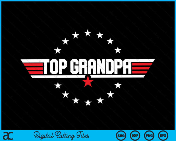 Top abuelo nietos hijo hija SVG PNG archivo de corte digital