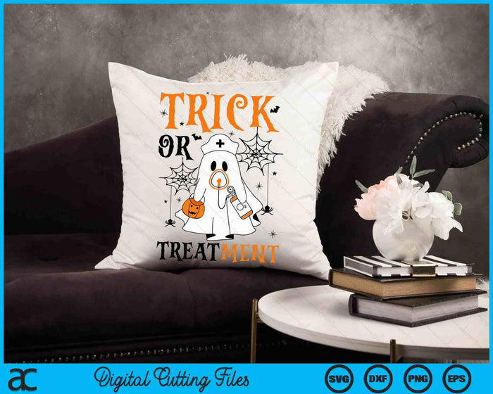 Trick Or Treatment Respiratory Therapist Nurse Halloween SVG PNG Digital Cutting Files Trick Or Treatment Respiratory Therapist Nurse Halloween SVG PNG Digital Cutting Files