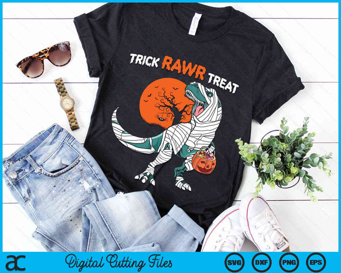 Trick Rawr Treat Halloween Dinosaur SVG PNG Digital Cutting Files Trick Rawr Treat Halloween Dinosaur SVG PNG Digital Cutting Files