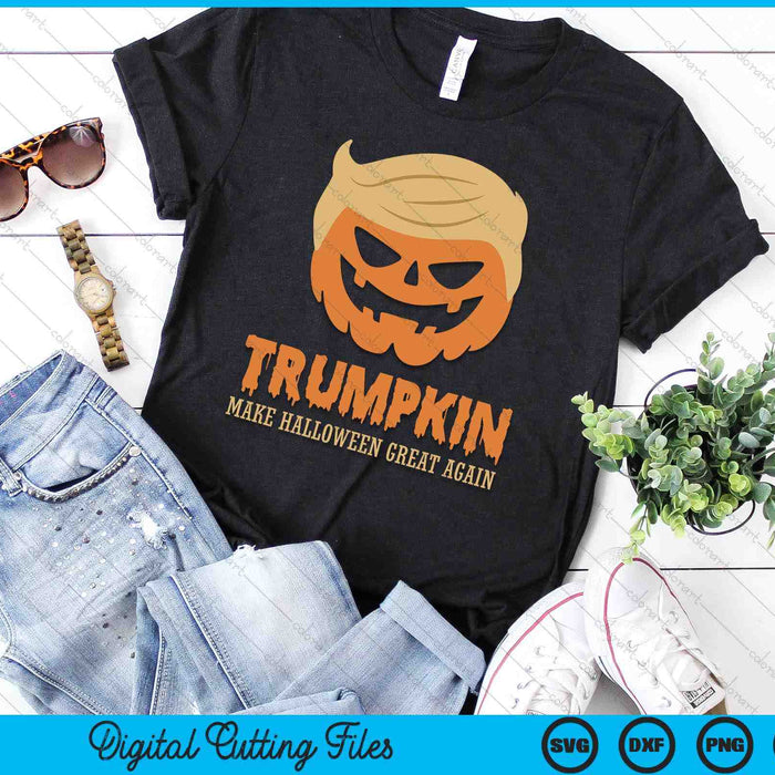 Trumpkin Make Halloween Great Again Jack O Lantern Scary SVG PNG Digital Cutting Files Trumpkin Make Halloween Great Again Jack O Lantern Scary SVG PNG Digital Cutting Files
