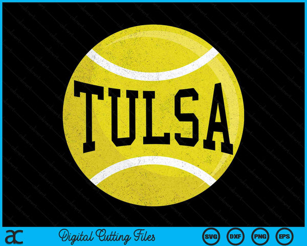 Tulsa Tennis Fan SVG PNG Digital Cutting Files