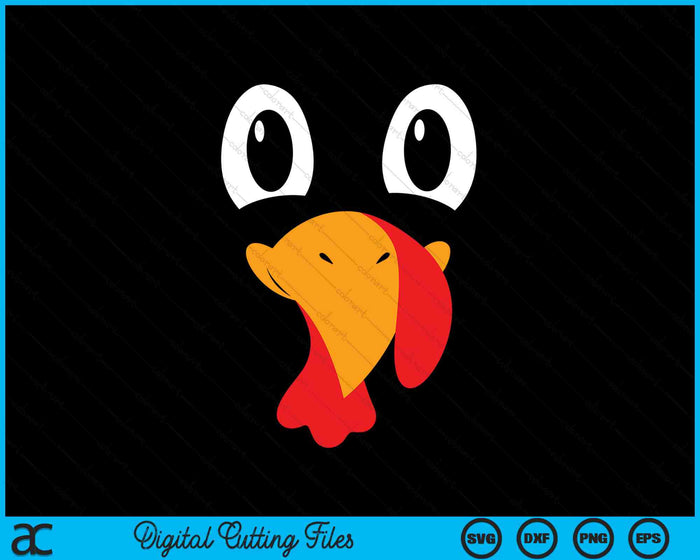 Turkey Face Funny Halloween Thanksgiving SVG PNG Digital Cutting Files Turkey Face Funny Halloween Thanksgiving SVG PNG Digital Cutting Files