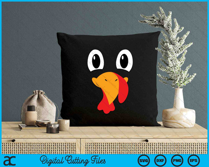 Turkey Face Funny Halloween Thanksgiving SVG PNG Digital Cutting Files Turkey Face Funny Halloween Thanksgiving SVG PNG Digital Cutting Files