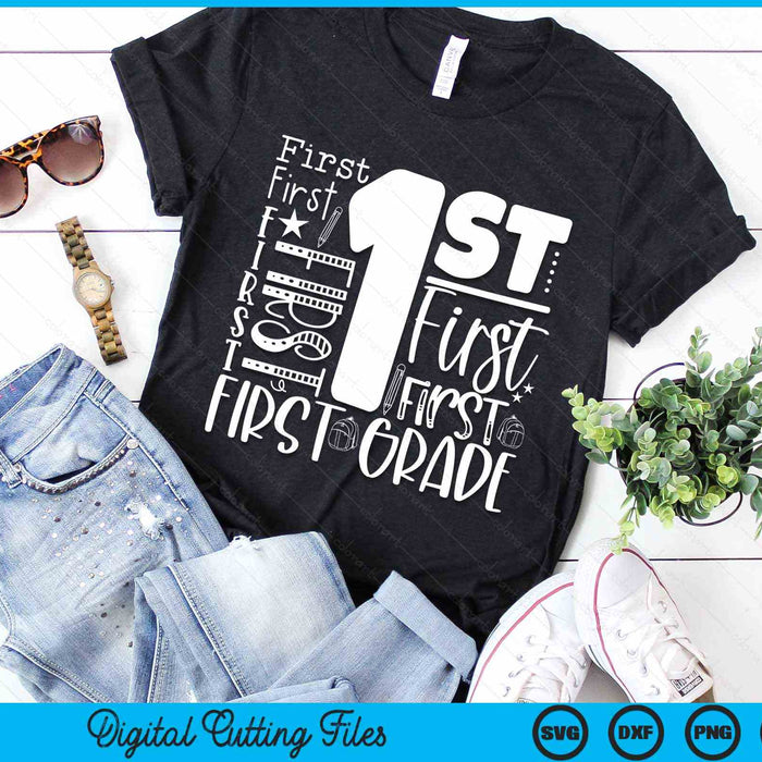 Typography 1st Grade Team Student Teacher SVG PNG Digital Cutting Files Typography 1st Grade Team Student Teacher SVG PNG Digital Cutting Files
