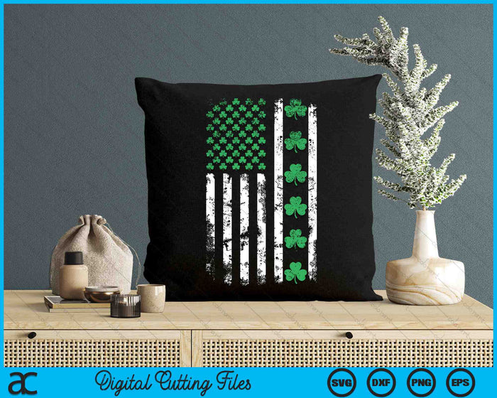 USA American Flag Shamrocks St Patricks Day SVG PNG Digital Printable Files USA American Flag Shamrocks St Patricks Day SVG PNG Digital Printable Files
