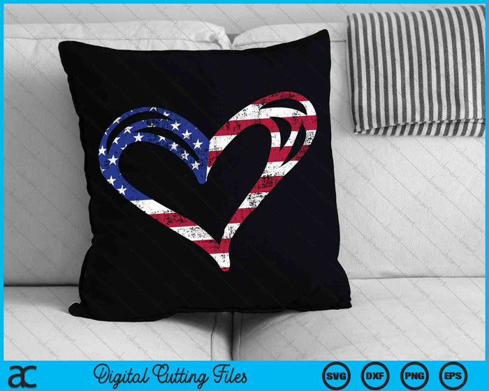 USA vlag hart Amerikaanse patriottische Memorial Day SVG PNG digitale snijbestanden USA vlag hart Amerikaanse patriottische Memorial Day SVG PNG digitale snijbestanden